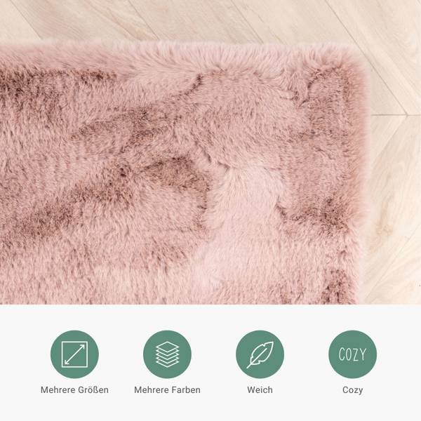 Teppich Comfy Supreme Pink - 80 x 150 cm