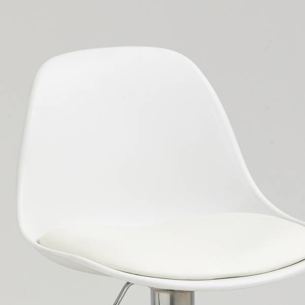 Barhocker 835-P156 Weiß - Kunstleder - 42 x 104 x 41 cm