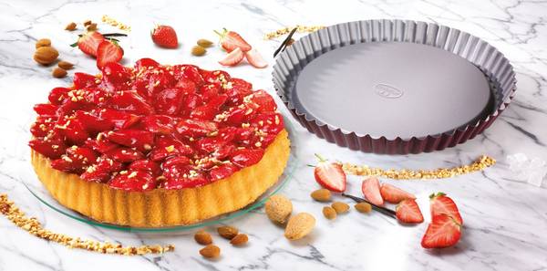 Dr. Oetker Obstkuchenform Ø 28 cm Rot - Metall - 29 x 31 x 5 cm