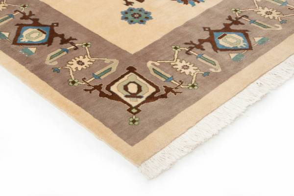 Tapis Täbriz XI Blanc - Laine - 243 x 1 x 304 cm