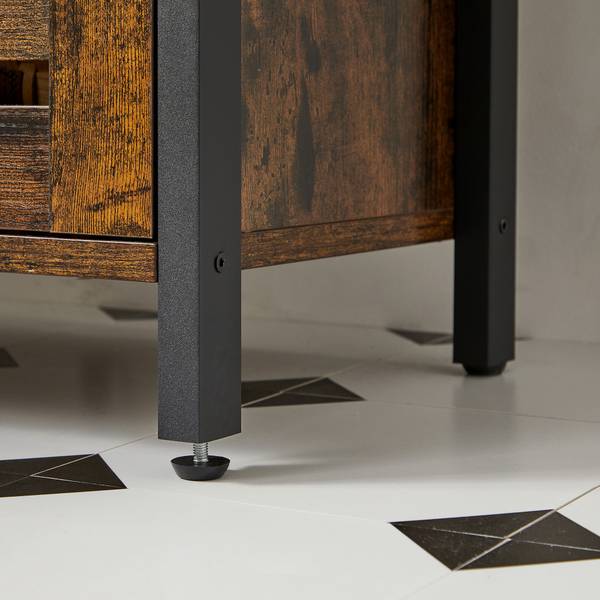 Waschbeckenunterschränke Hanis Braun - Kunststoff - 39 x 20 x 70 cm