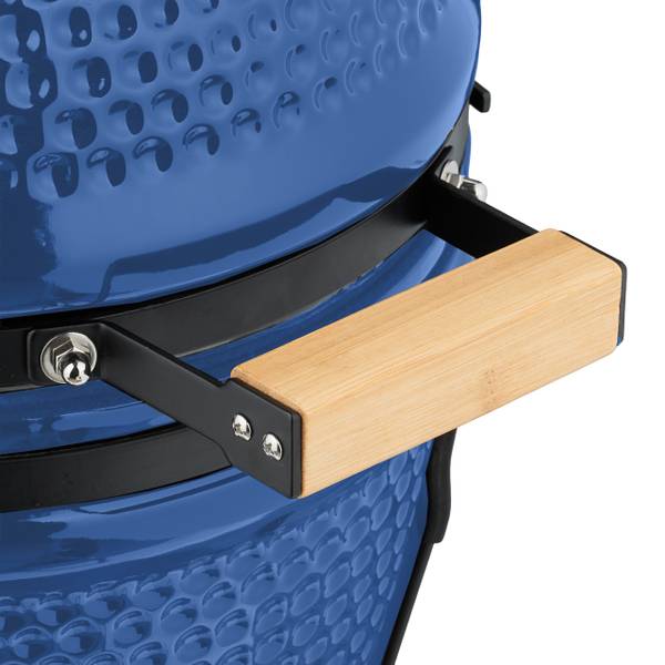 Kamado Grill aus Keramik Schwarz - Blau