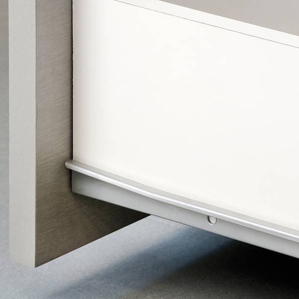 Schubladenführung Drop 5er-Set Silber - 1 x 4 x 40 cm