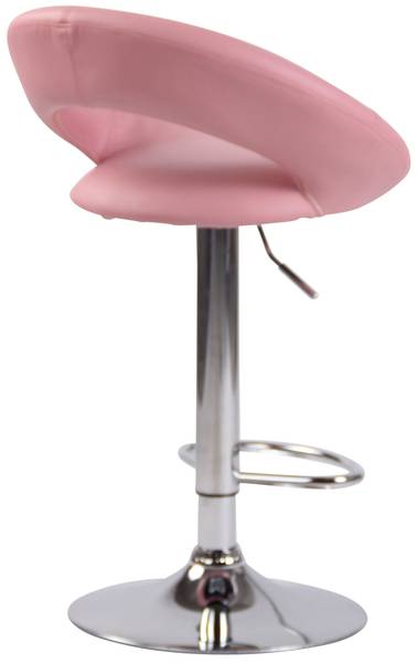 Tabouret de bar Olinda Rose foncé - Argenté