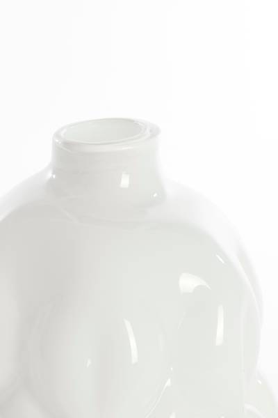 Vase PENYA Weiß - Glas - 29 x 34 x 29 cm