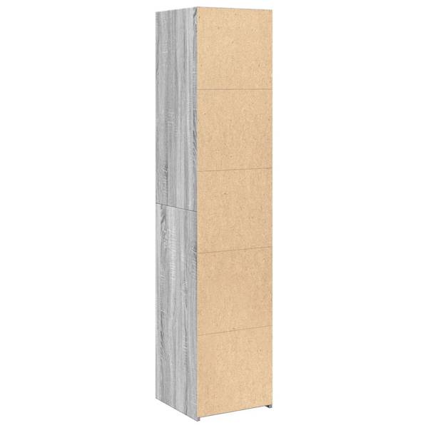 Highboard DE5479 Grau - Holzwerkstoff - 40 x 185 x 41 cm