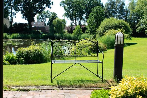 Gartenbank RUPERT Schwarz - Metall - 106 x 92 x 43 cm