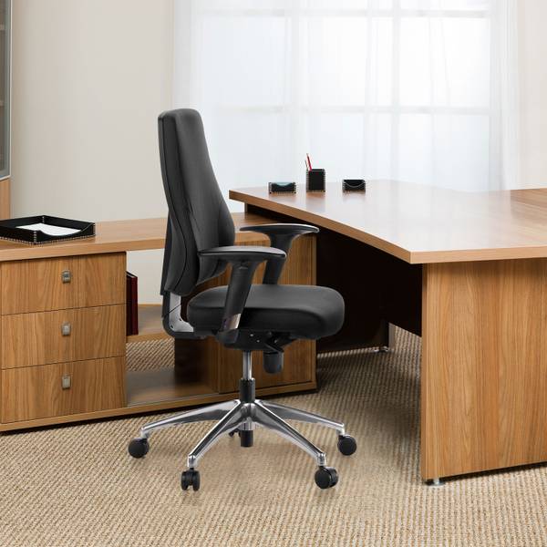 Bürostuhl PRO-TEC 200 Schwarz - Polyester - 60 x 126 x 45 cm