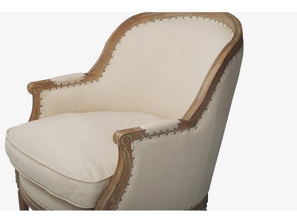 Sessel mit gerader Rückenlehne ALIENOR Creme
