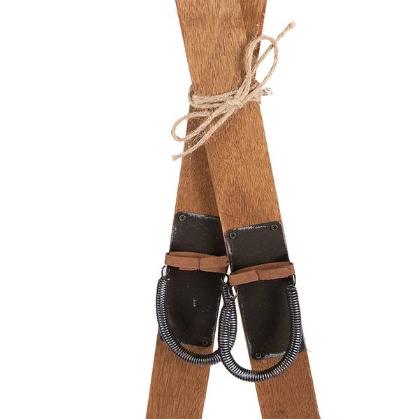 Dekorative Vintage-Ski Deco&James Braun - Holzwerkstoff - 3 x 60 x 5 cm