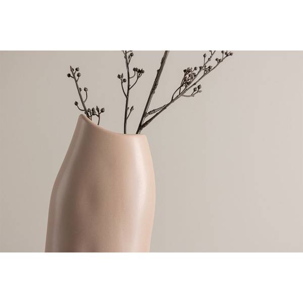 Vase en grès Ernst Rose foncé
