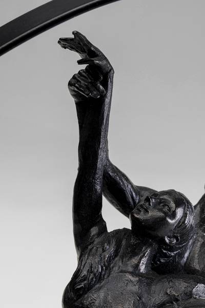 Deko Objekt Dancers Circle Schwarz - Stahl - 35 x 46 x 11 cm