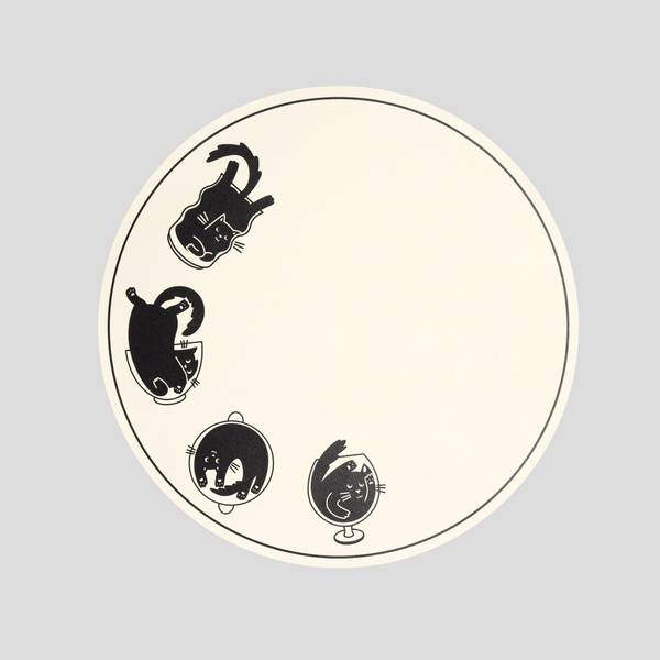 Dekoratives Tischset Sirin Weiß - PVC - 38 x 1 x 38 cm