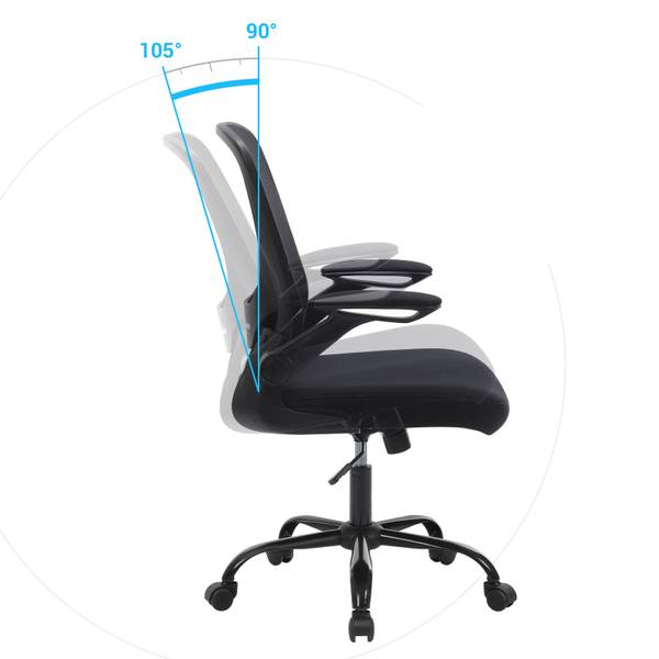 Bürostuhl Schreibtischstuhl ergonomisch Schwarz - Kunstleder - 60 x 107 x 66 cm