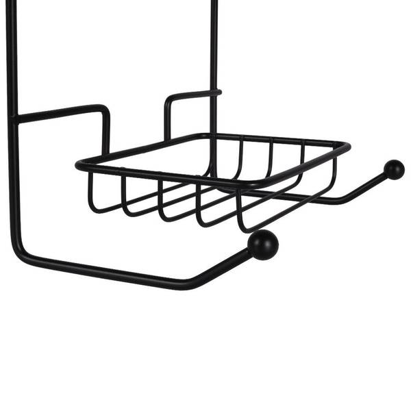 Duschregal 569277 Schwarz - Metall - 13 x 61 x 29 cm