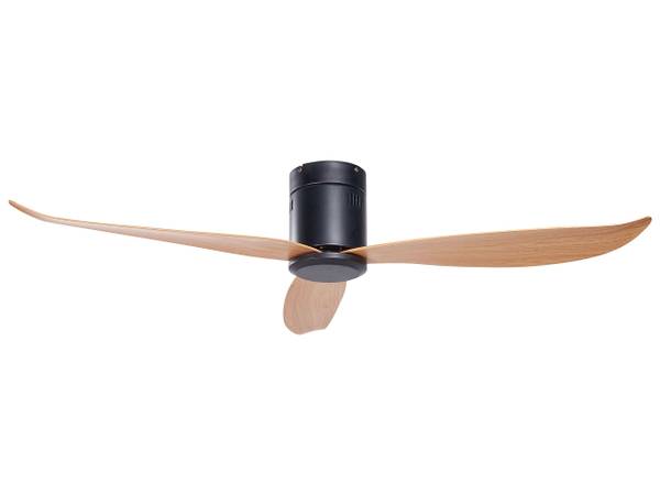 Ventilateur de plafond MALAD Noir - Marron - Métal - 114 x 23 x 114 cm