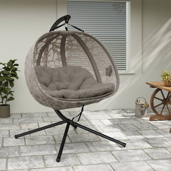 Hängesessel 84A-264V00SD Beige - Metall - 103 x 172 x 130 cm
