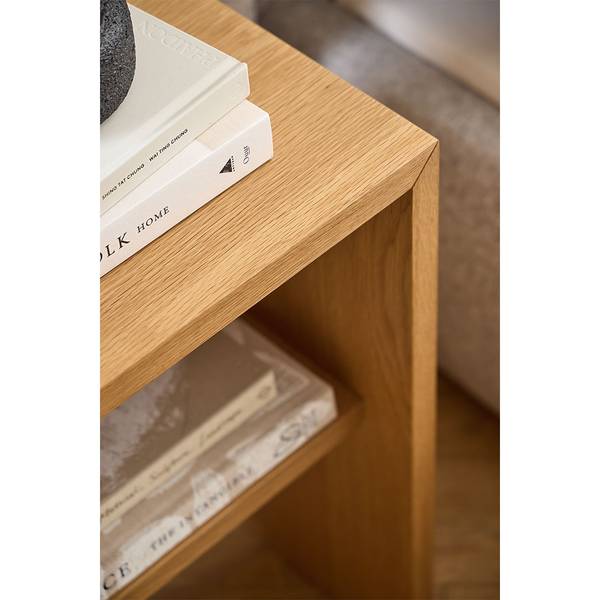 Table de chevet Arlon Marron - En partie en bois massif - 45 x 60 x 35 cm