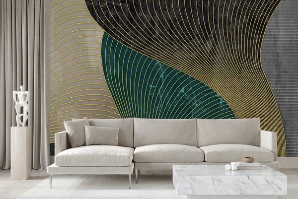 Vlies-Fotobehang GEOMETRISCHE Abstractie 90 x 60 x 60 cm