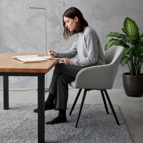 CHAISE TURNO Lot de 2 Gris