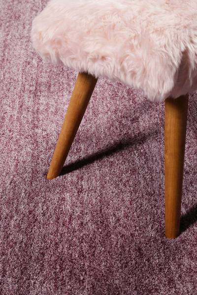 Hochflorteppich loft Violett - Polyester - 200 x 3 x 290 cm
