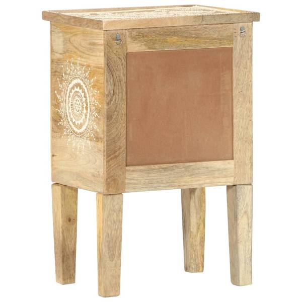 Nachttisch DE317 Braun - Massivholz - 40 x 60 x 30 cm