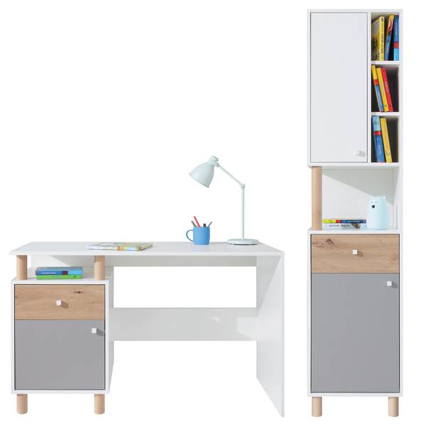 Jugendzimmer-Set FAIRFAX-133-2 2er-Set Weiß - Holzwerkstoff - 170 x 190 x 55 cm