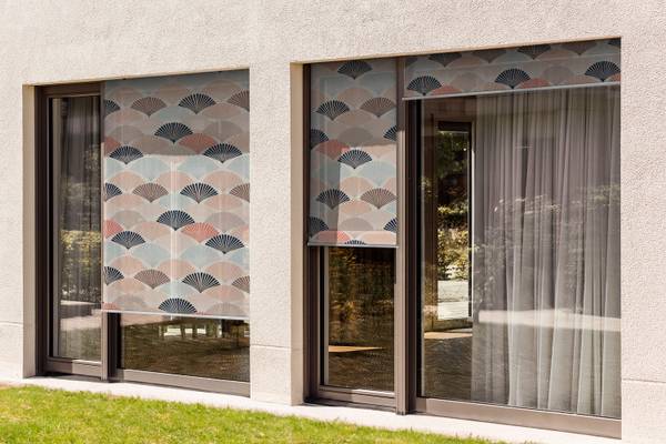 Außenrollo Squama Flabellum Textil - 40 x 180 x 1 cm
