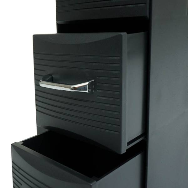 Koffiestation voor accessoires L97 zwart - kunststof - 14 x 29 x 33 cm