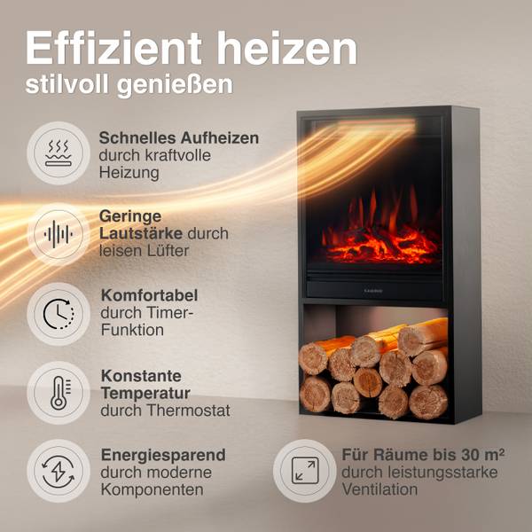 Elektro Kaminofen Hugo Schwarz