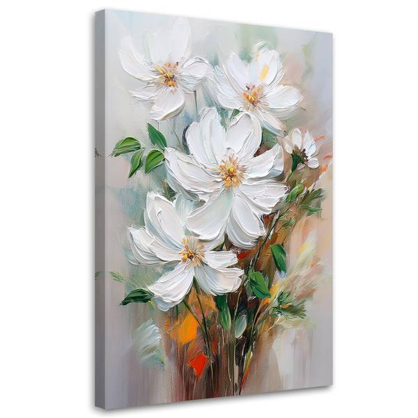 Canvas schilderij Bloemen 80 x 120 cm