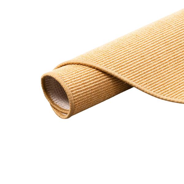 Sisal Teppich Rund Gold - 133 x 133 cm