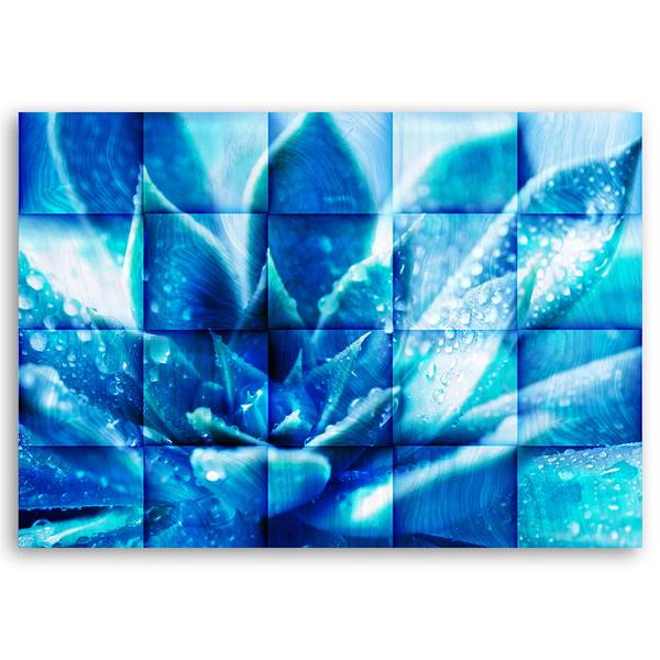 Tableau déco fleur 3d 100 x 70 cm