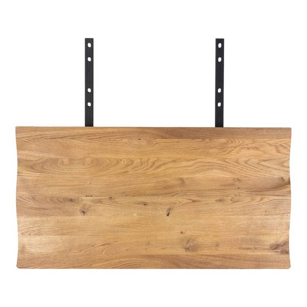 Eettafel Extra plaat Toulon massief eikenhout/metaal - zwart - hout
