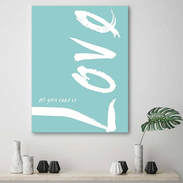 Wandbild liebe 40 x 60 cm