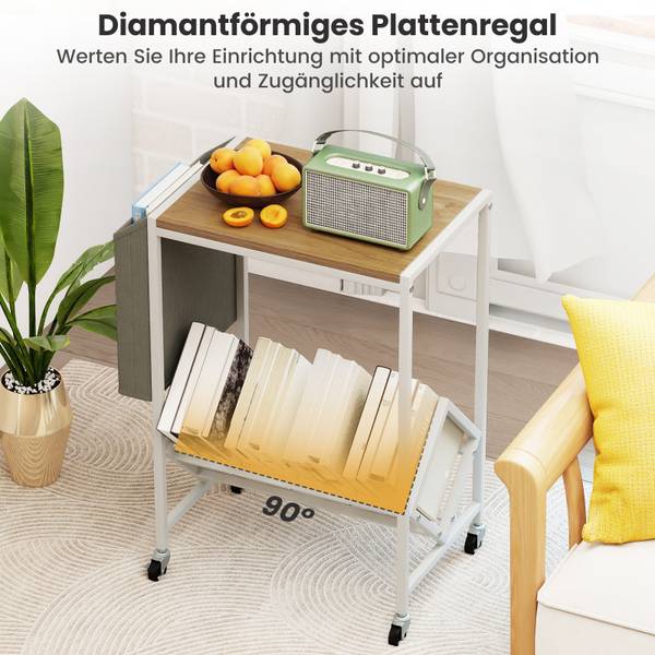 Schallplattenregal VH35524 Weiß