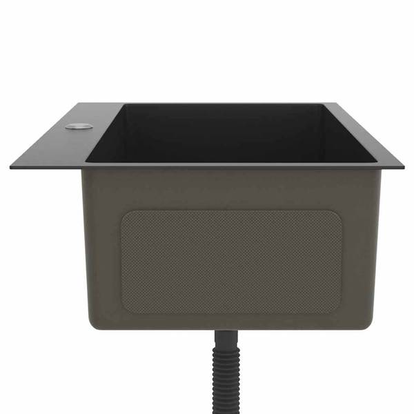 Küchenspüle 3007882 Schwarz - Edelstahl - 44 x 20 x 70 cm