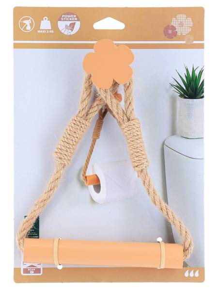 Toilettenpapierhalter FLOWER Orange - 18 x 22 x 4 cm