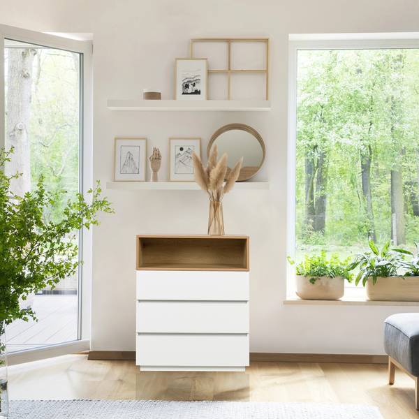 Kommode MELMO K Braun - Holzwerkstoff - 40 x 100 x 80 cm