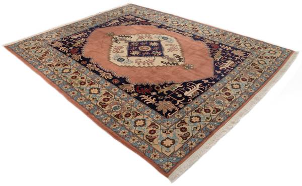 Tapis Täbriz XIV Beige - Laine - 204 x 1 x 297 cm