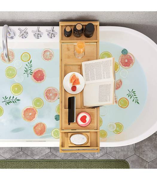 Badewannenablage Hugier Bambus - Braun