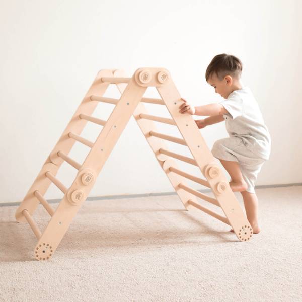 Flexi-Klettergerüst für Kinder Braun - Holzwerkstoff - 66 x 52 x 64 cm