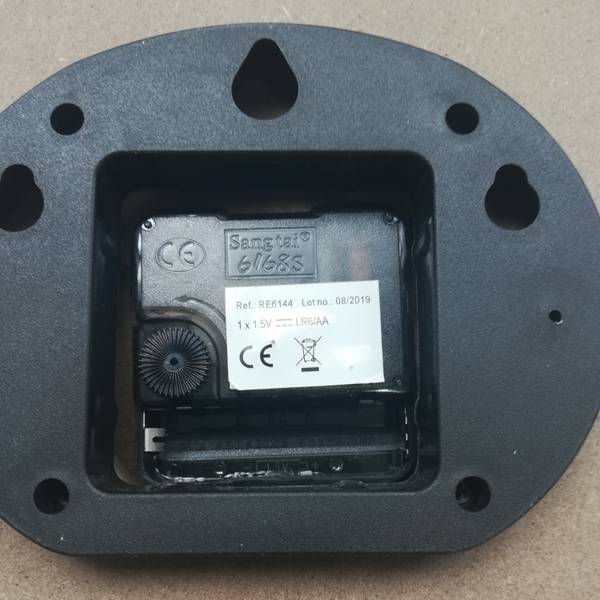 Wanduhr  Ylang Weiß - Holzwerkstoff - 5 x 55 x 55 cm