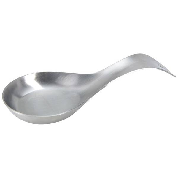 Löffelablage Silber - Edelstahl - 10 x 5 x 24 cm
