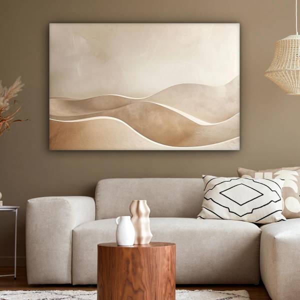 LEINWANDBILD Abstrakte Wellen 150 x 100 cm