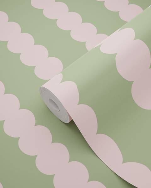 Tapete 132138 Pink - Papier - 53 x 1005 x 53 cm