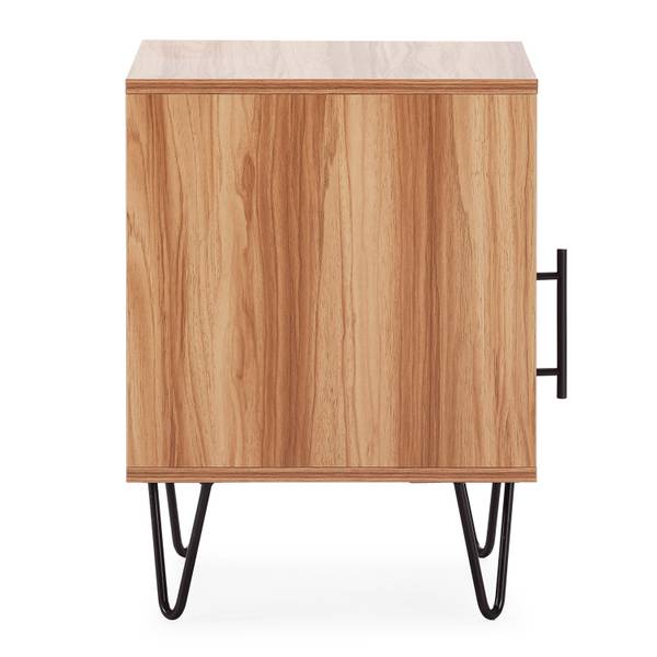Nachttisch Alma Braun - Holzwerkstoff - 40 x 55 x 40 cm