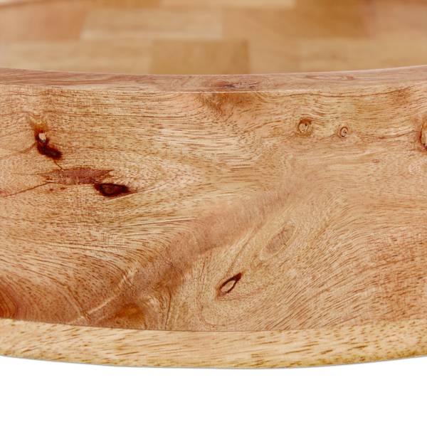 Plateau de service Noir - Marron - Fer - 35 x 8 x 35 cm