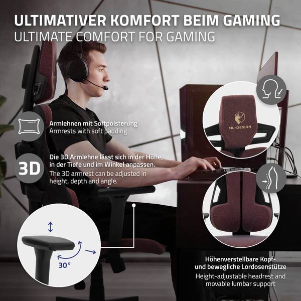 Gaming Stuhl MONZA Rot