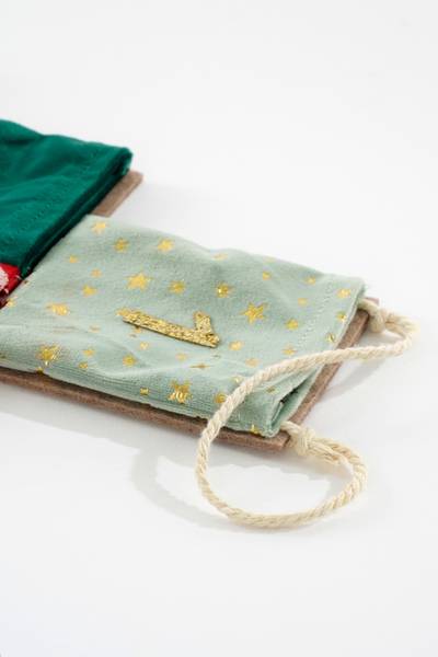 Calendrier de l'Avent MEMIAD1301005 Vert - Textile - 51 x 1 x 72 cm
